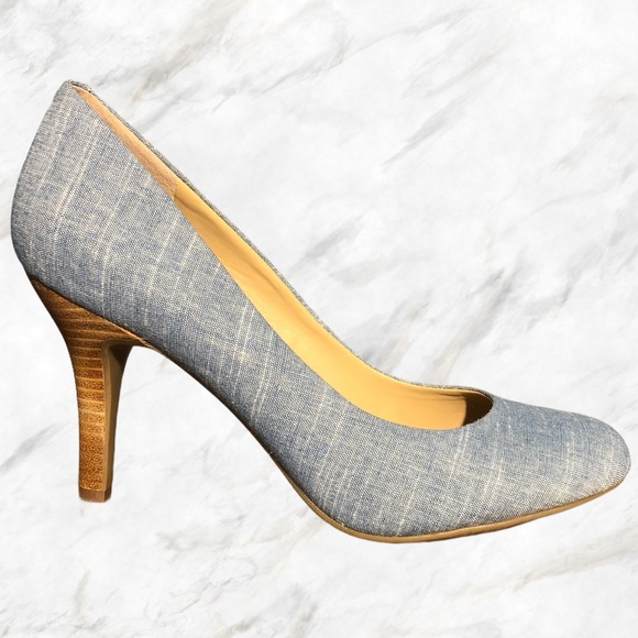 Kelly & Katie Shoes - Kelly & Katie Isabel Denim Chambray Canvas Pumps